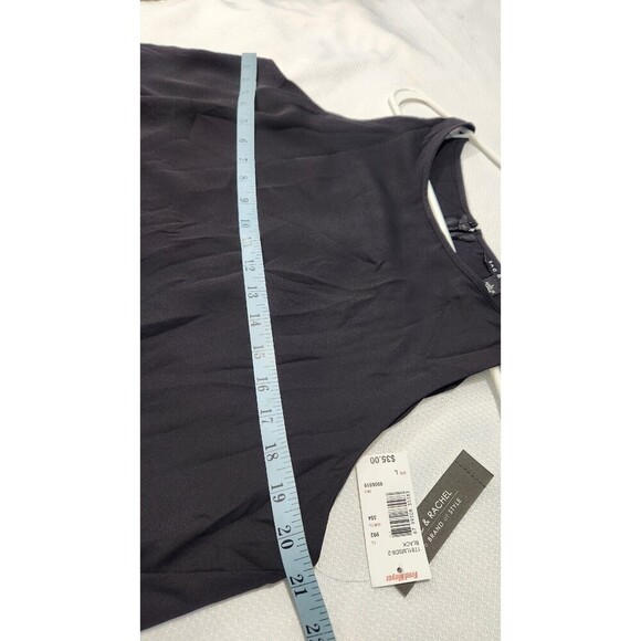 Zac And Rachel sleeveless Top with layers For Women Size Large Black Color B1 - Picture 7 of 12